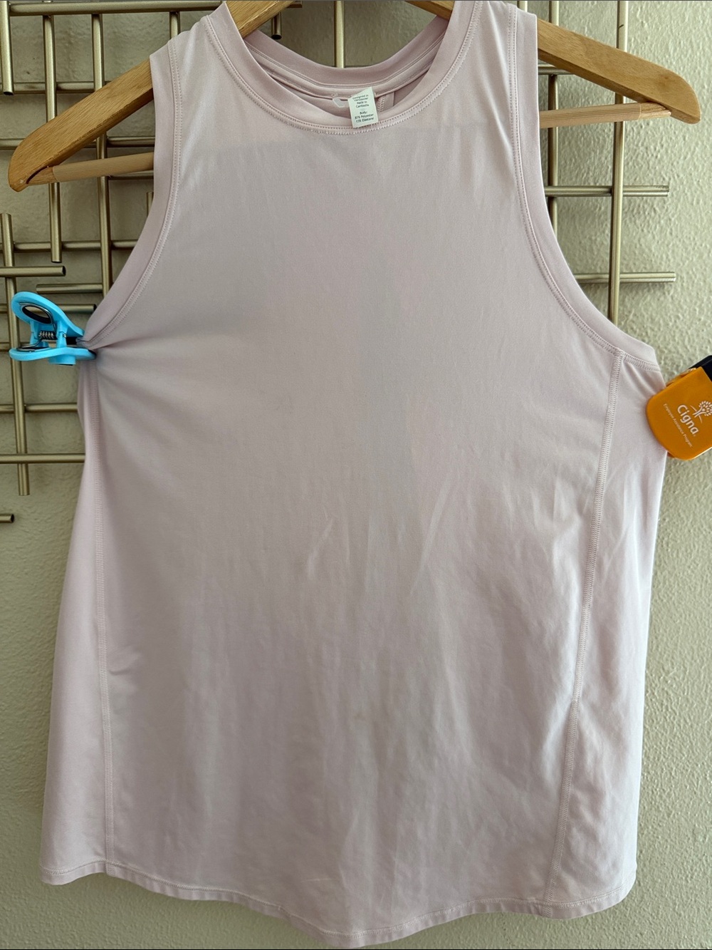lululemon athletica Light Pink Sleeveless Tank Top